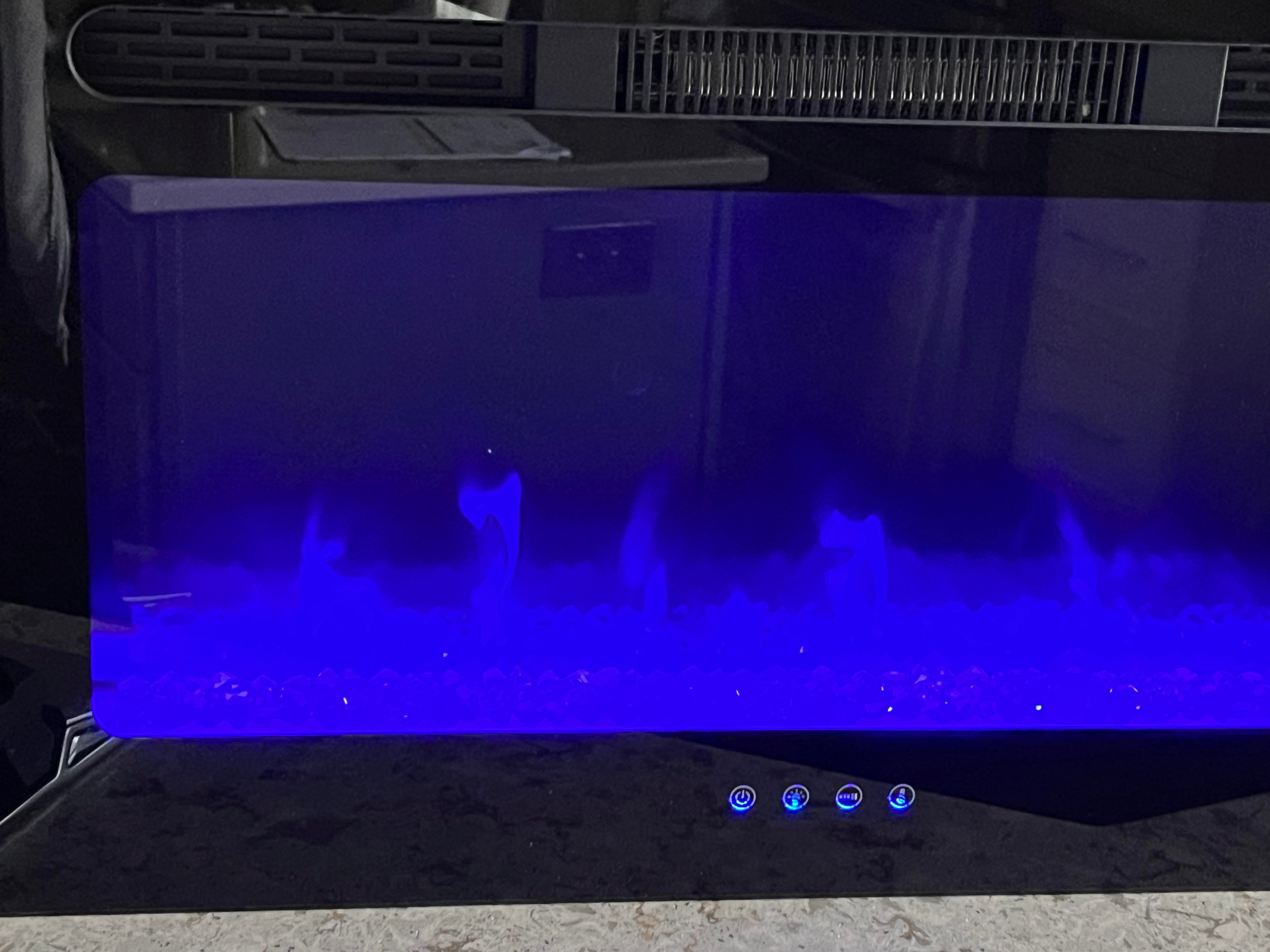 Covenant - 30" Electric RV Fireplace Flat Glass Front with Crystals Remote Control LFP30-CT W914-30CT OEM Replacement