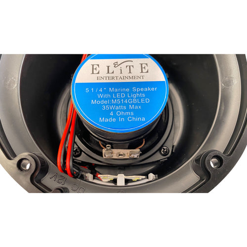 DRIVE 5-1/4" Speaker, Glossy Black with LED Lights 2022302206/M514GBLED - DISCONTINUED 3/25/25
