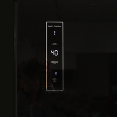 Everchill 16.2 cu ft 110 volt, 4 Door, French Black Glass Refrigerator 2022302237/SRM-418CBG-E - DISCONTINUED 3/25/25