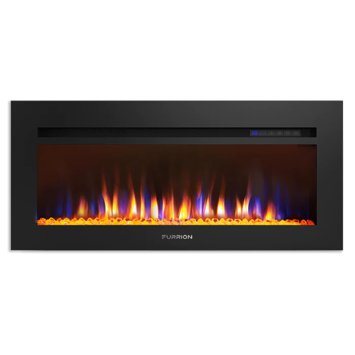 Furrion Built-In 30" Electric RV Fireplace w/Crystals - 2021123766/FF30SC15A-BL