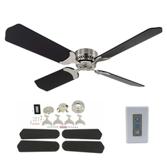 Haven 42 Inch 12 Volt Ceiling Fan, Stainless Steel 2022302205/HZ42-7001RB/BO - - DISCONTINUED 3/25/25
