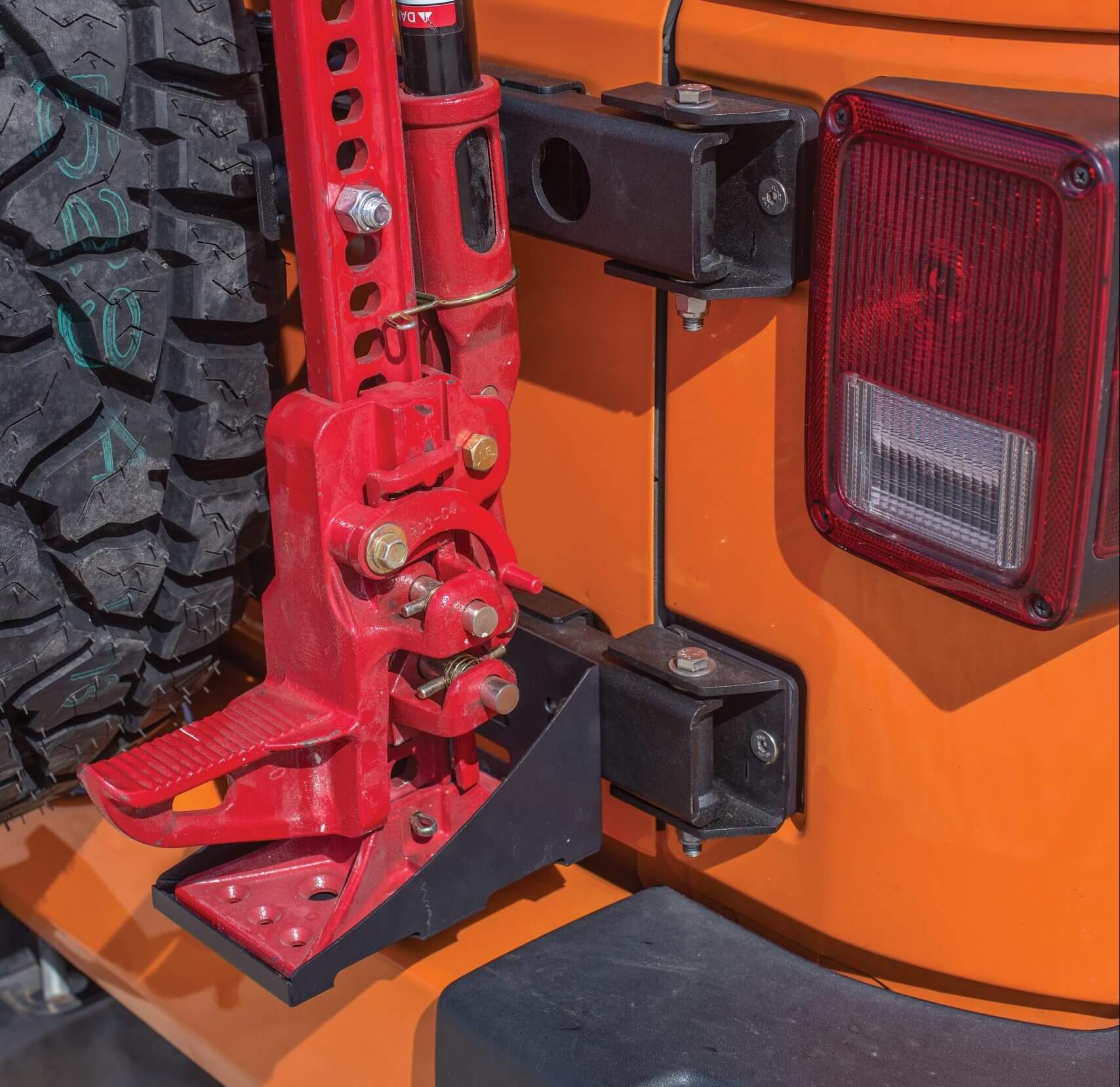 MORryde JP54-010 Jeep Wrangler JK Hi-Lift Mount Jack Carrier