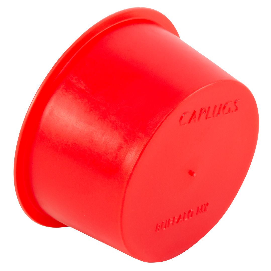 1" 1.04" Round Red Polypropylene Plug T-12X