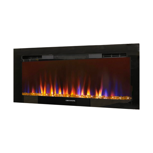 Greystone 32" Black Fireplace with Crystals w/Remote  2022302426/F32-18A