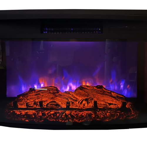Greystone 26" Curved Wall Mount RV Fireplace with Remote - 2022302182 WF2613L