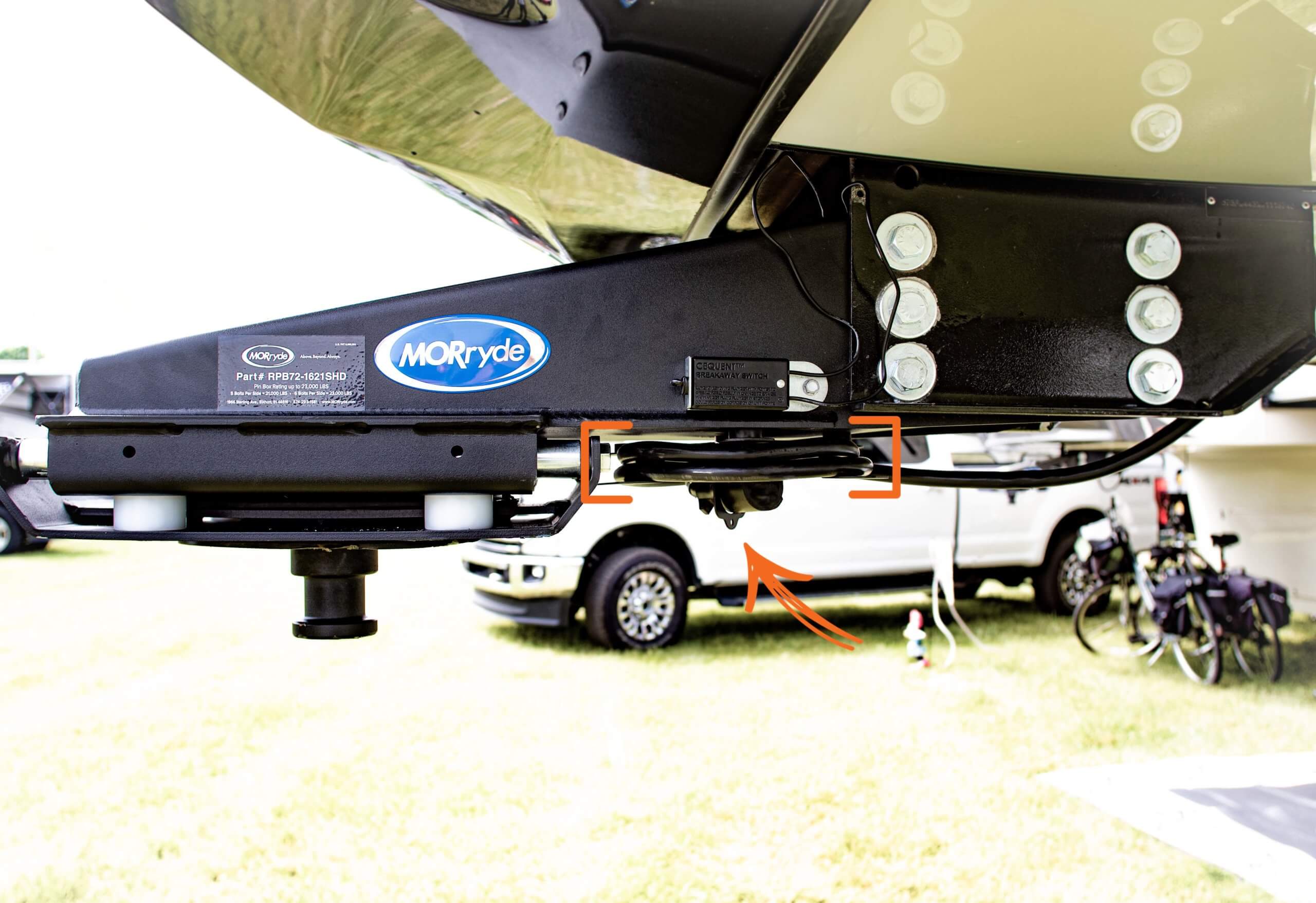 MORryde SP56-463 Cord Keeper - 7-Way Power Cord Storage for RV Travel Trailers and 5th Wheels