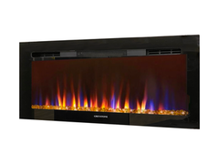 Greystone - 31" Black Electric RV Fireplace with Crystal Log Set | F31-18A | 2022302071