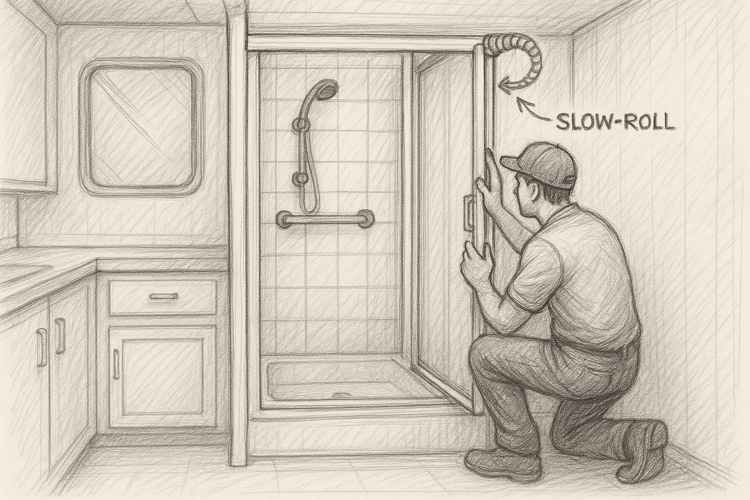 Slow-Roll Shower Door Install Guide