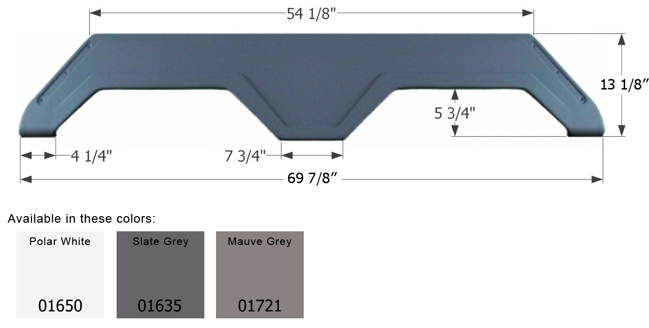 ICON - Fender Skirt, Tandem, Glendale, FS777, Polar White