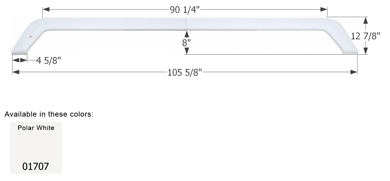 ICON - Fender Skirt, Triple, Forest River, FS1707, Polar White