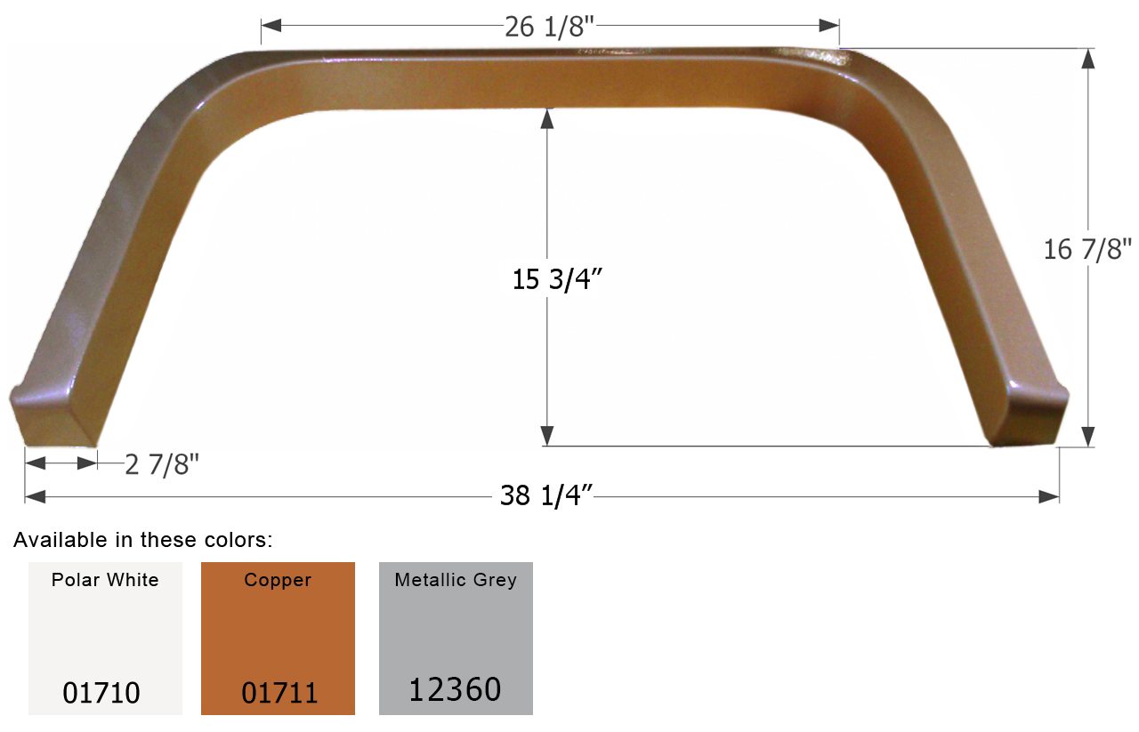 ICON - Fender Skirt, Single, Coachmen, FS1710, Copper