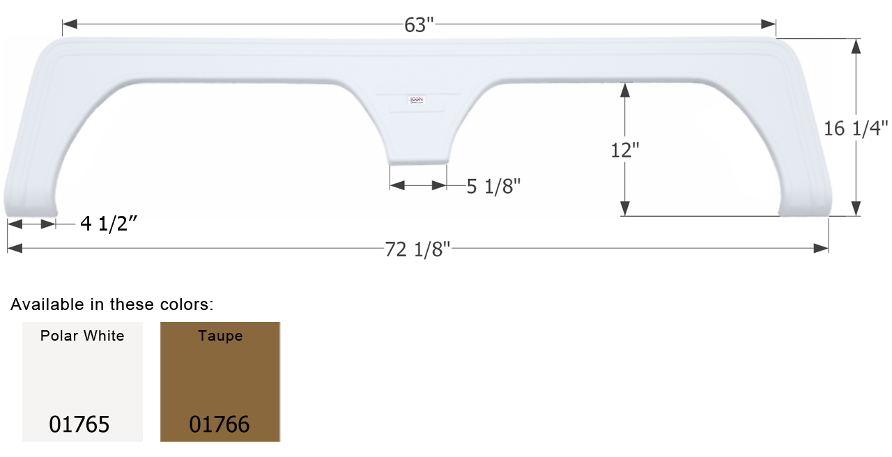 ICON - Fender Skirt, Tandem, Keystone, FS1765, Taupe