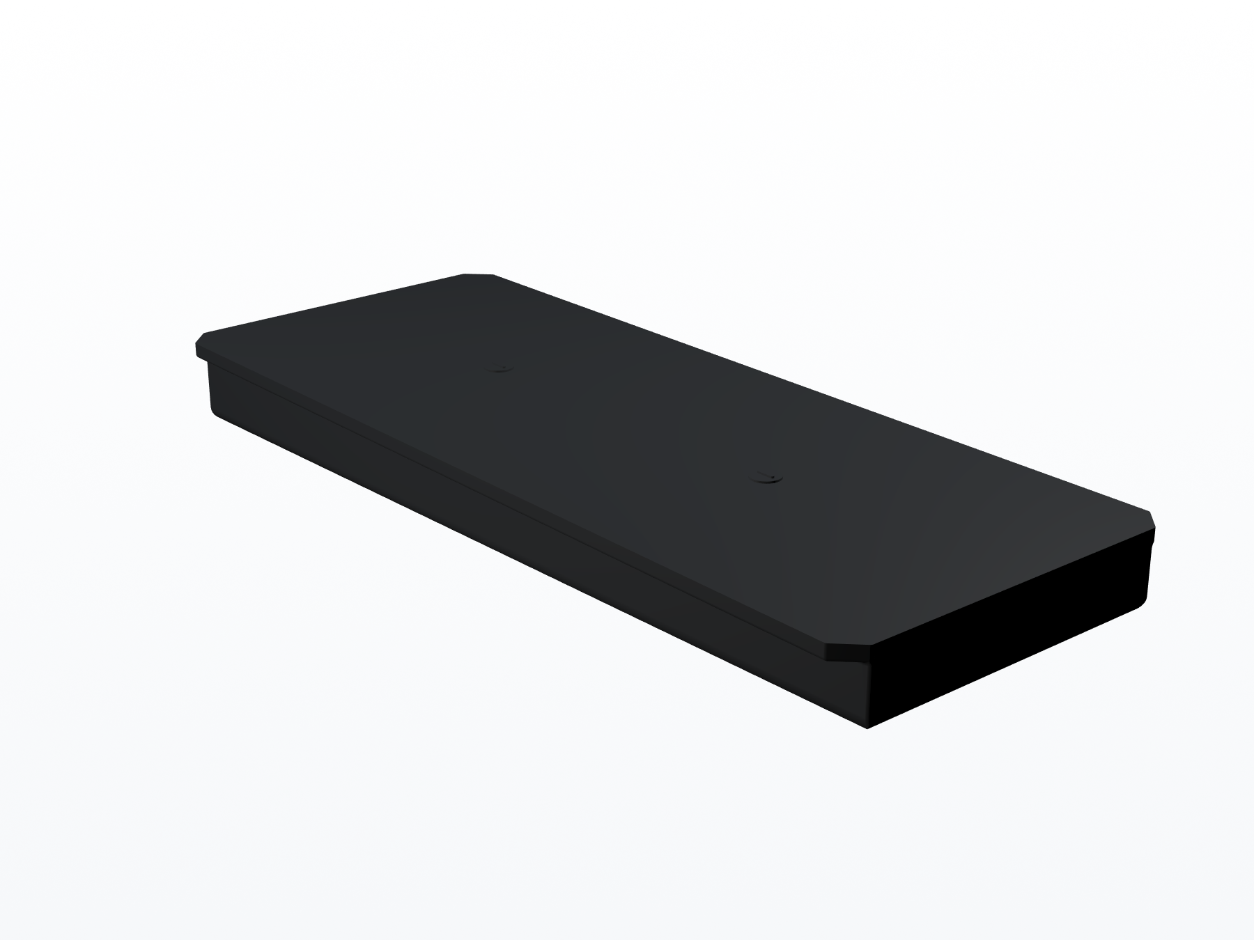 MAKS 120011001 MAKS Holding Tank 60 X 24 X 7 - 29 Gallons - Side Right Hand Drain - Blank Tank opposite three-quarter