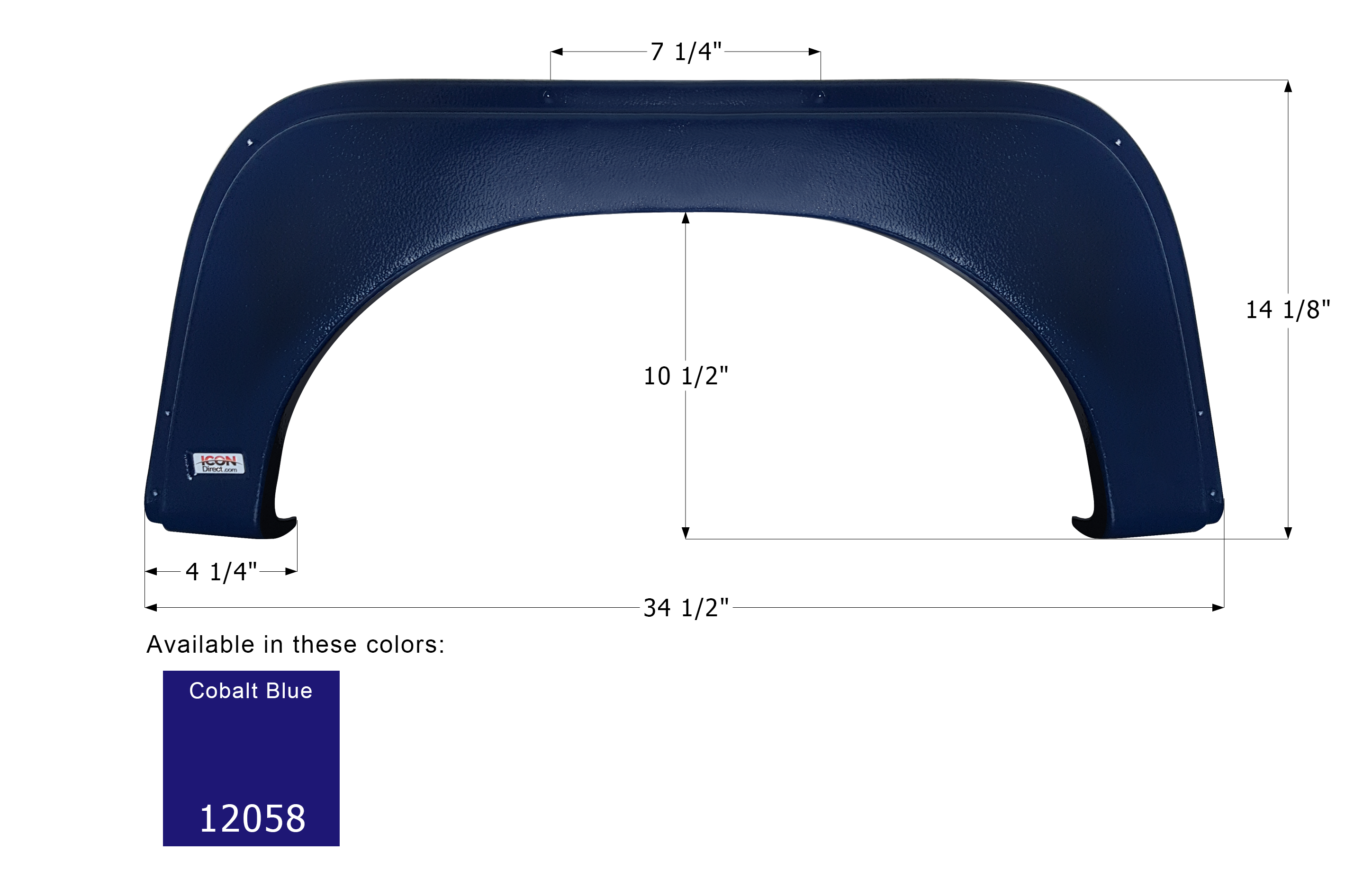 ICON - Fender Skirt, Single, KZ, FS2058, Cobalt Blue