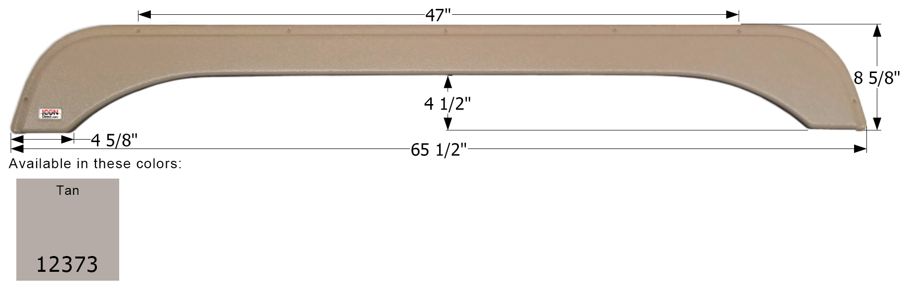 ICON - Fender Skirt, Tandem, Sunnybrook, FS2373, Tan