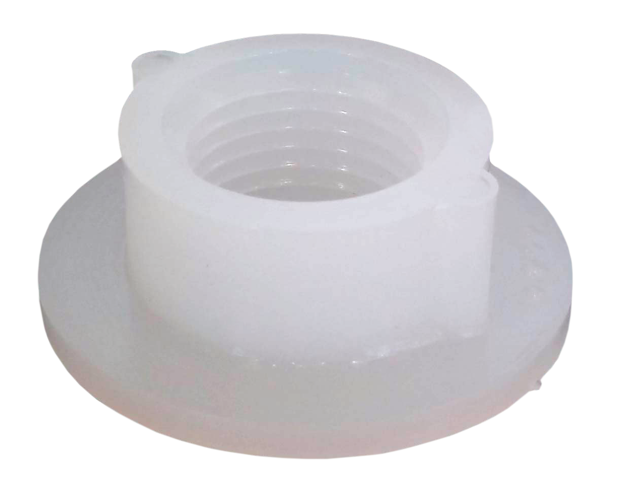 ICON - Spin Fitting, Raised, .5" FPT, White