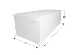 ICON - 63 Gallons RV Fresh Water Tank - 47" x 16" x 21" - WT2456 - w/ .5" Fittings