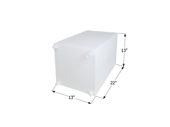 ICON - 15 Gallons RV Fresh Water Tank - 22" x 13" x 13" - WT2459 - w/ .5" Fittings