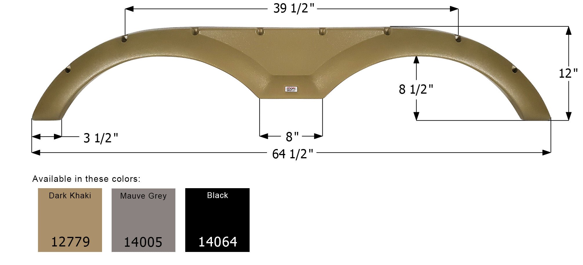 ICON - Fender Skirt, Tandem, Forest River, FS2779, Dark Khaki