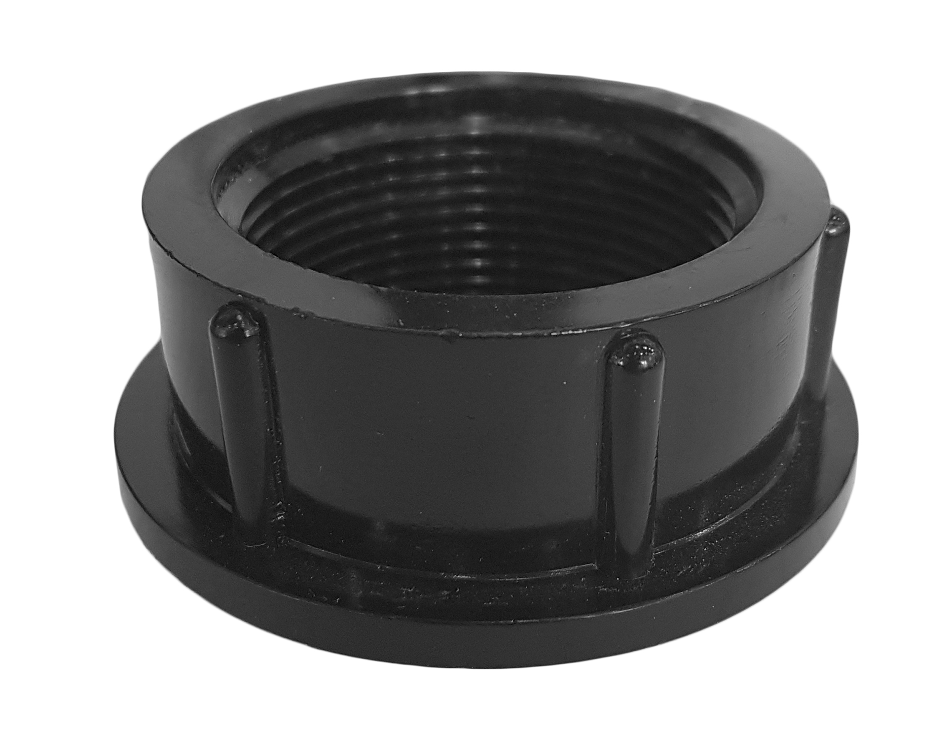 ICON - Spin Fitting, Raised, 1.5" FPT, Extra Heavy Duty, Black