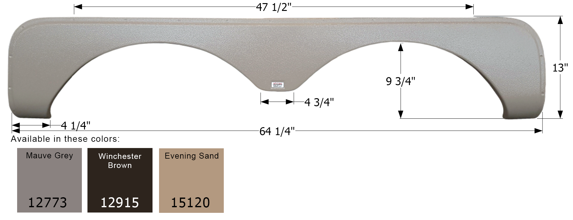 ICON - Fender Skirt, Tandem, Forest River, FS2773, Winchester Brown