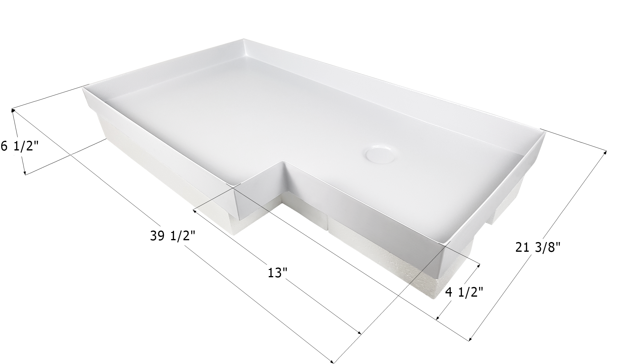 ICON - Shower Pan, SP500A-PW, Assembly