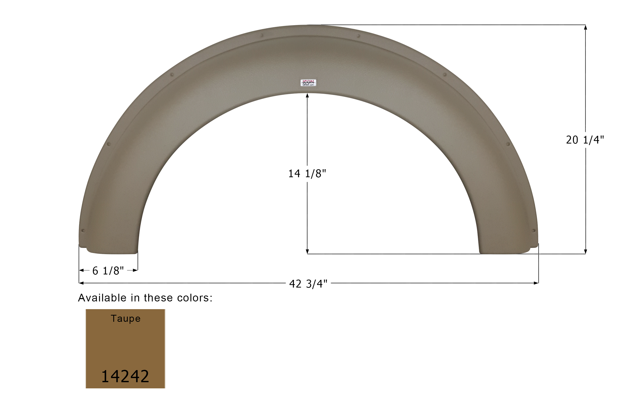 ICON - Fender Skirt, Single, R-Vision, FS4242, Taupe