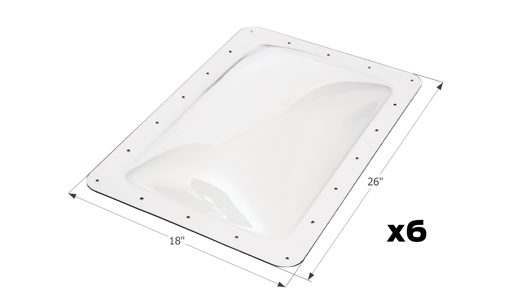 ICON - Skylight, SL1422C, Clear, 6-Pack