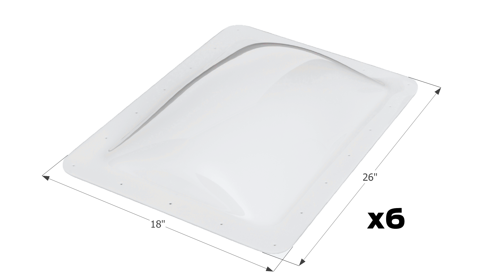 ICON - Skylight, SL1422W, White, 6-Pack