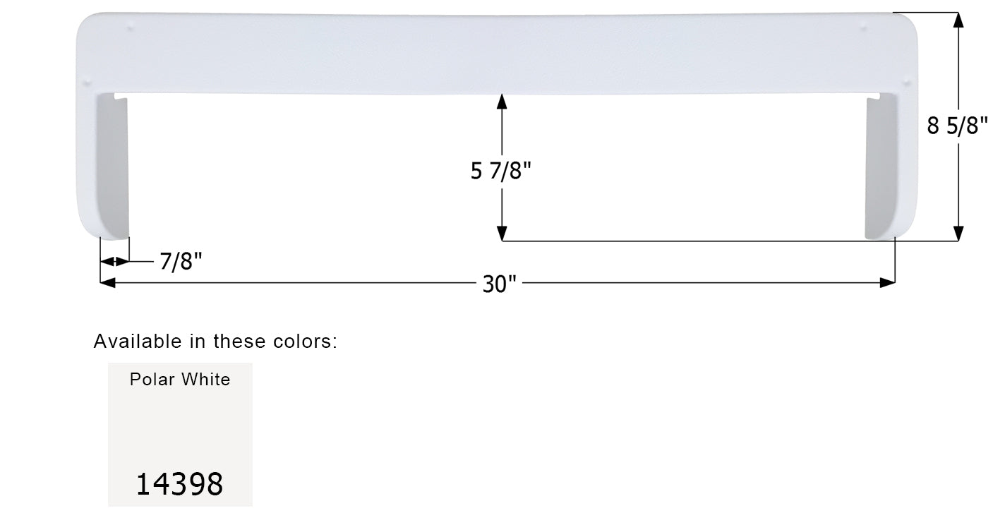 ICON - Step Trim, 30x8.63, Polar White