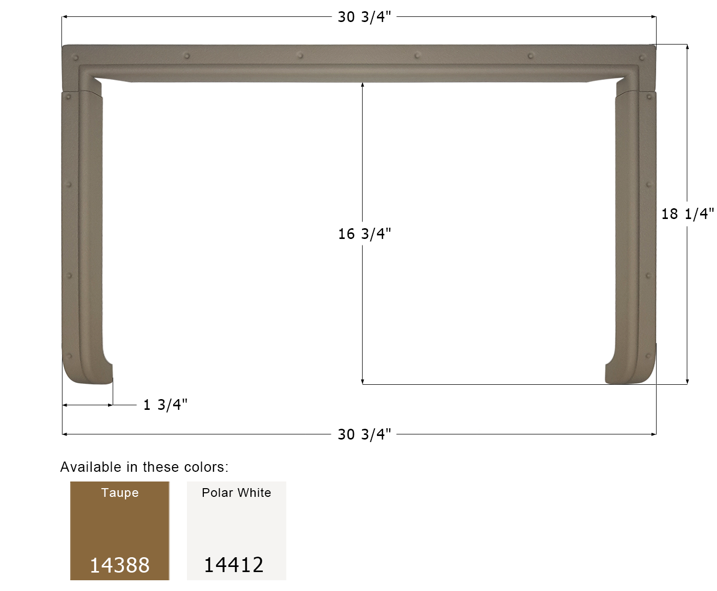 ICON - Step Trim, Sunnybrook 3 Piece, Polar White