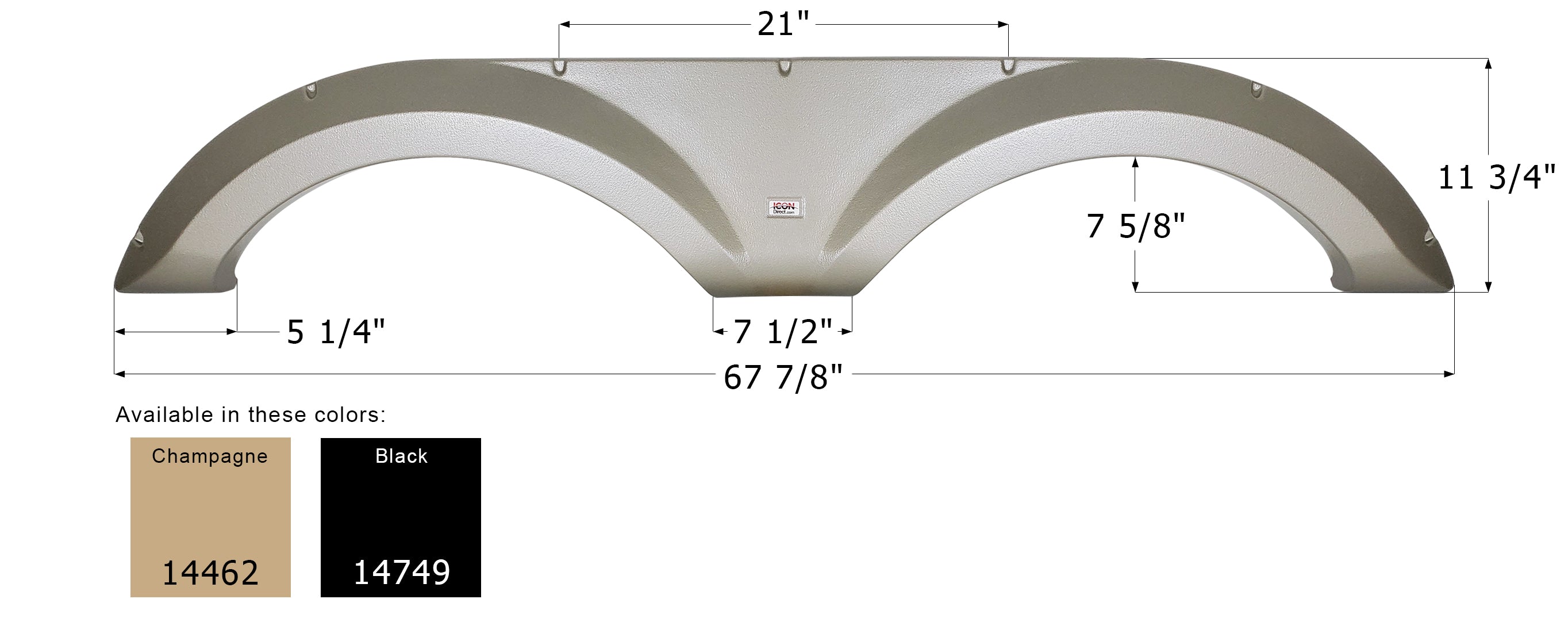 ICON - Fender Skirt, Tandem, Jayco, FS4462, Champagne