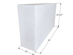 ICON - 40 Gallons RV Fresh Water Tank - 42" x 23.5" x 10" - WT3618 - w/ .5" Fittings