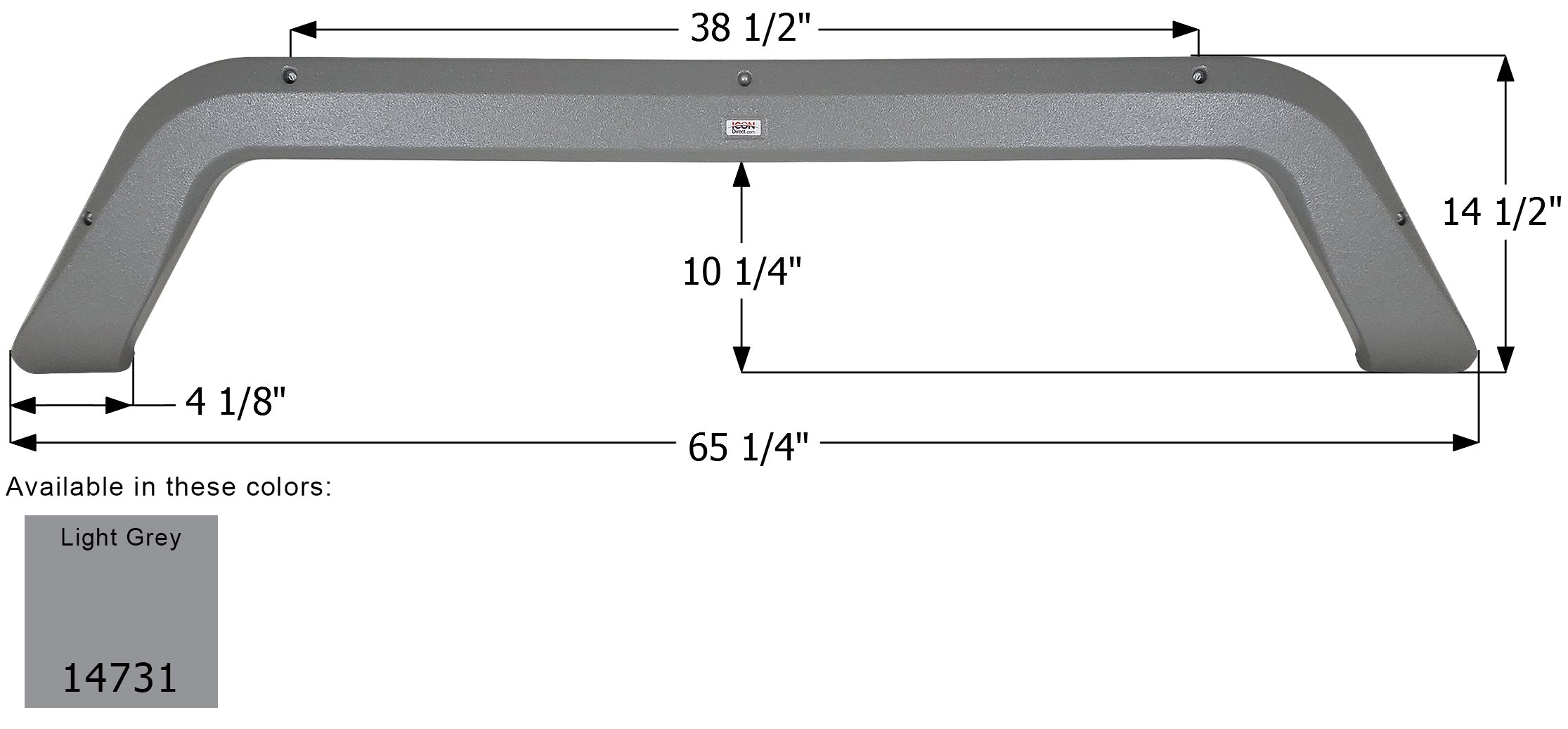 ICON - Fender Skirt, Tandem, Fleetwood, FS4731, Light Grey