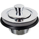 ICON - Drain, Tub, Plastic w/ Pop Stopper, Chrome, 1.5"