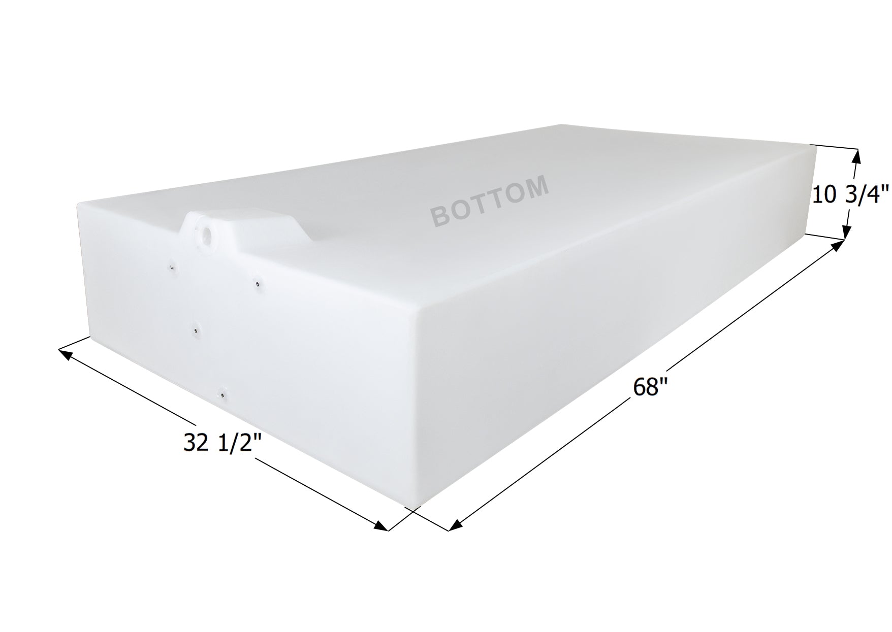 ICON - Fresh Water Tank, WT3877, 68x32.5x10.75, 100 Gallons