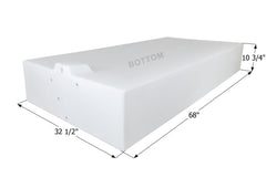 ICON - 100 Gallons RV Fresh Water Tank - 68" x 32.5" x 10.75" - WT3877 - Tank Only
