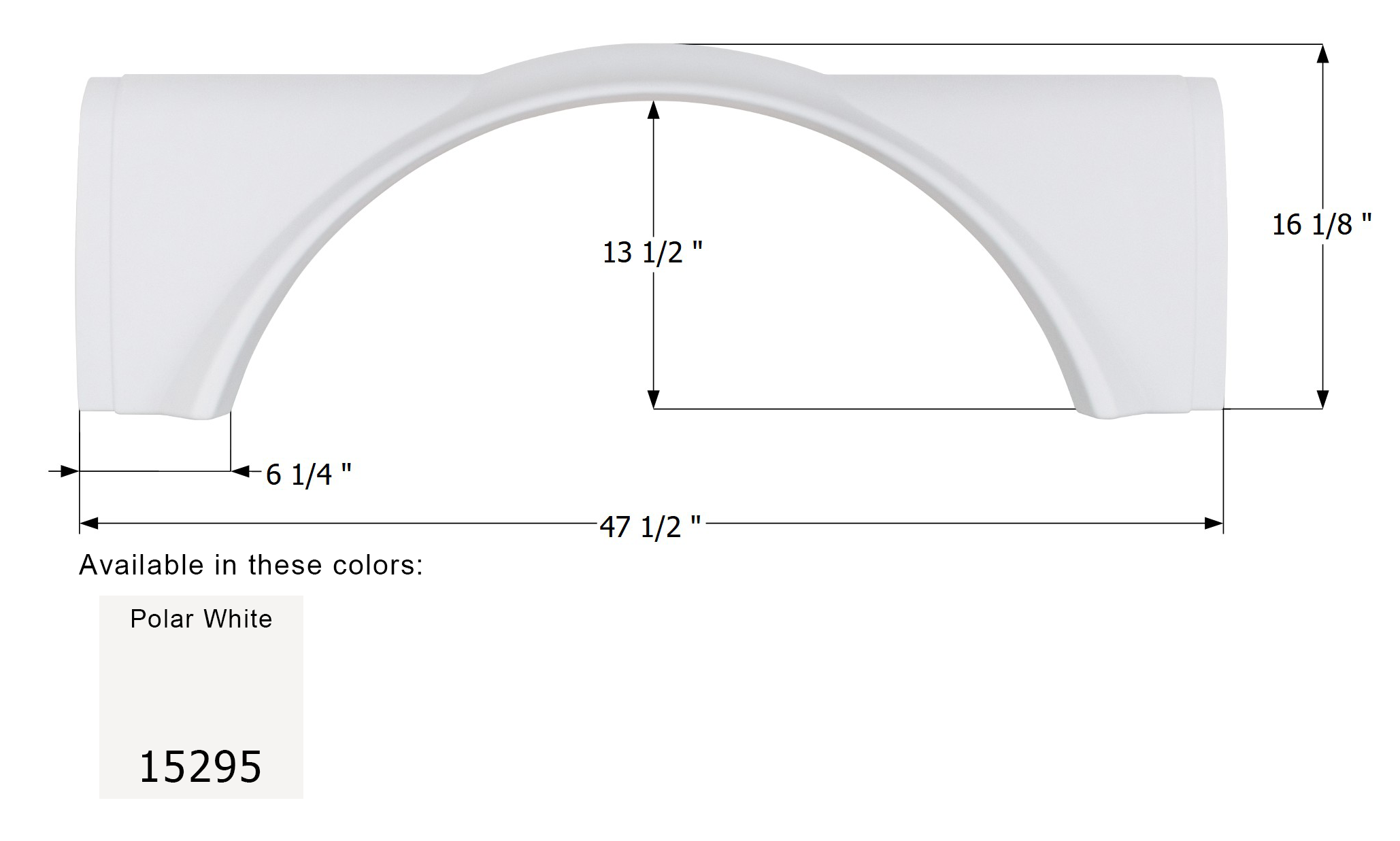 ICON - Fender Skirt, Single, Bornfree, FS5295, Unpainted