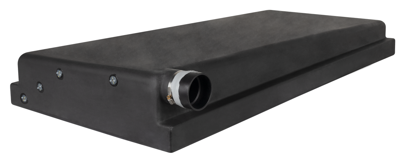 ICON - 40 Gallon RV Holding Tank - 59" x 28" x 8" - H4141 - Mid-Size Black/Gray Water with Fittings