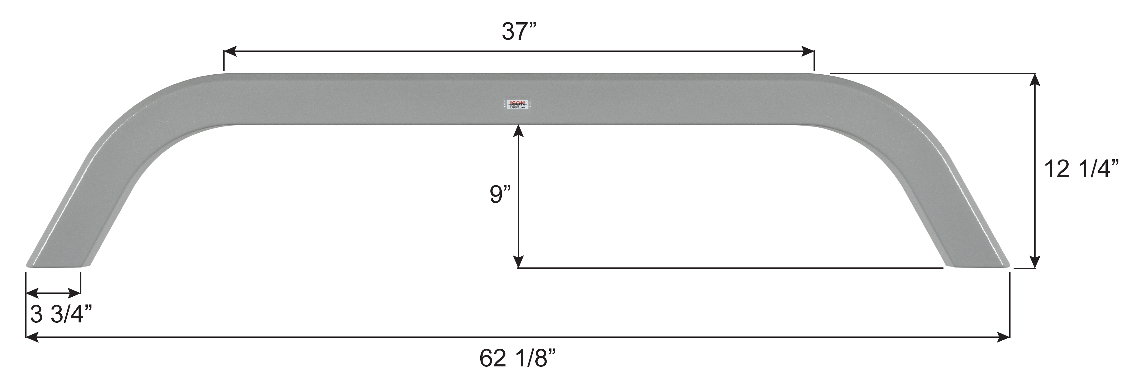 ICON - Fender Skirt, Tandem, R-Vision, FS6289, Light Grey