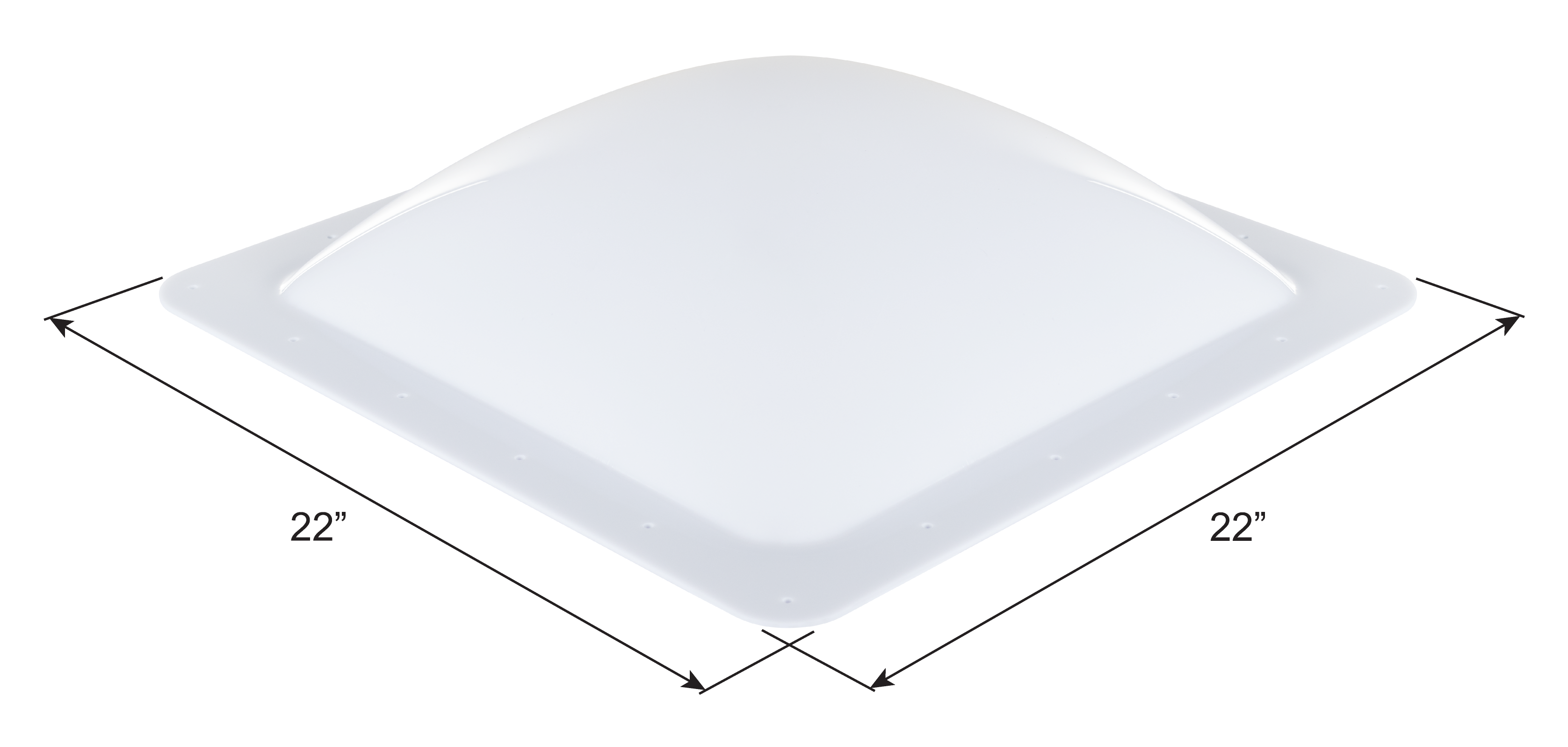 ICON - Skylight, SL1818W, White, .118"