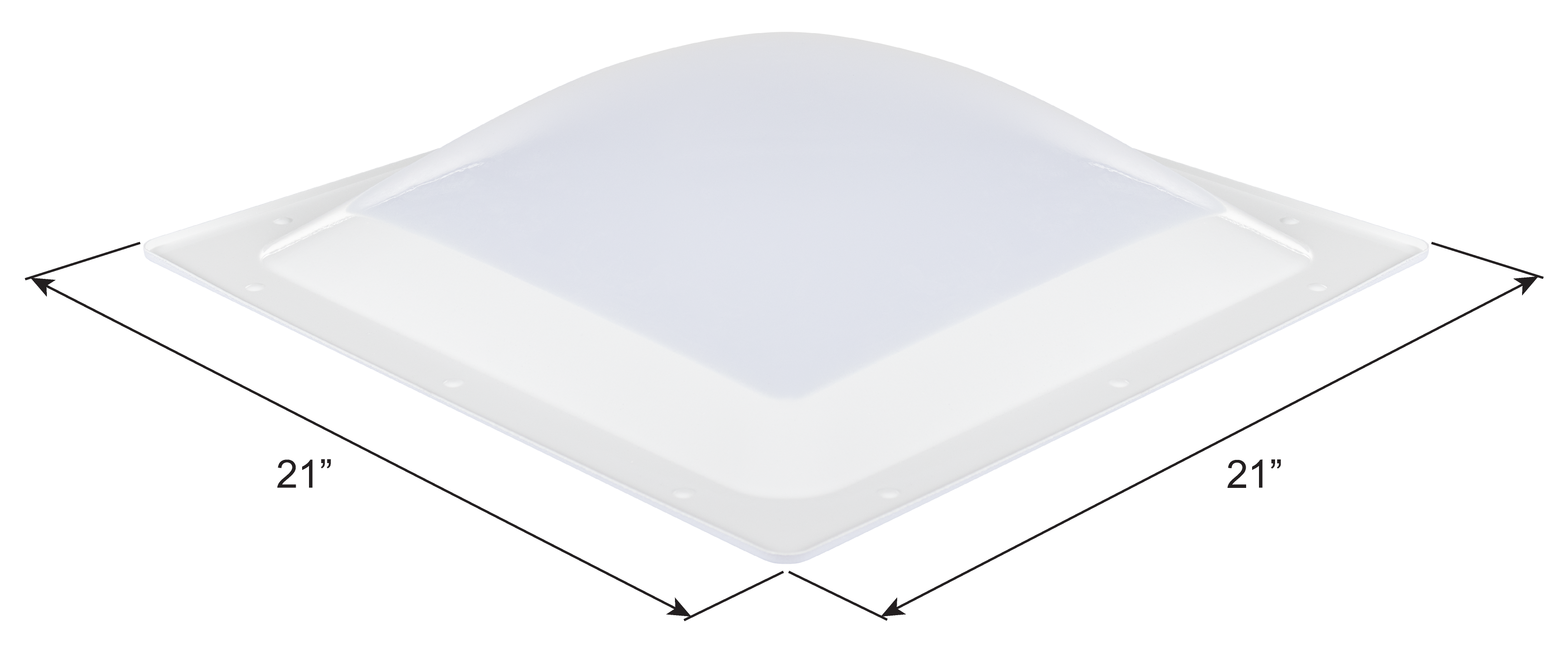 ICON - Skylight Inner Dome, SL1818, White,  .065(solid edge)