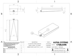 Alpha - 32 Gallon RV Holding Tank - 56 1/2" x 24" x 8 1/2" - 175BLANK