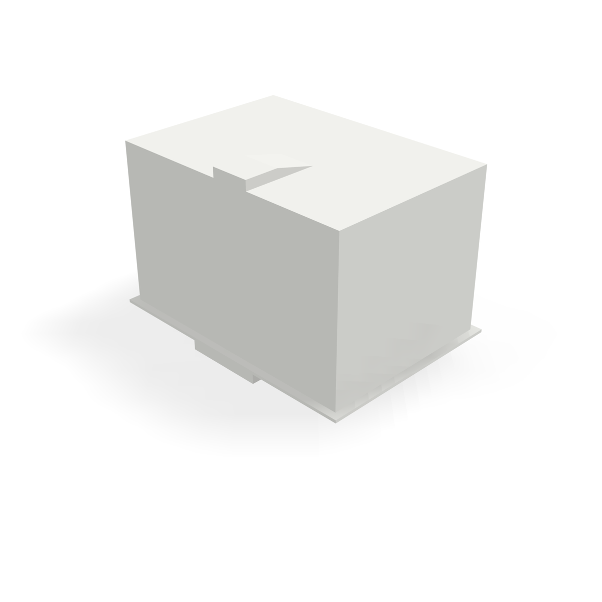 Alpha 198BLANK — print-based underside view of stepped blank body