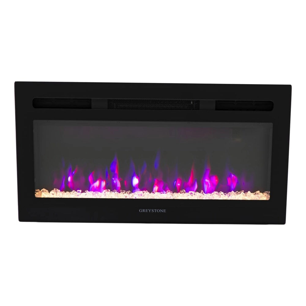 Greystone® - 3-Color Crystal LED Fireplace - 31" with Remote - #2022302071