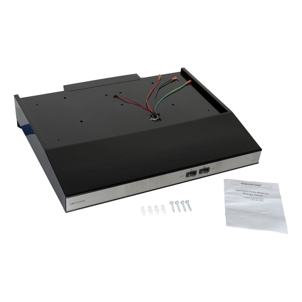 Greystone - 22" 12 Volt Super Slim Range Hood Stainless Steel Front Vented 2022302223 CXW-30-CZ02