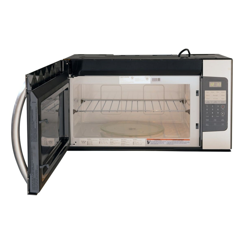 Greystone - 1.6 Cu Ft Over-the-Range RV Microwave Stainless Steel RED480JAH 1000W OTR