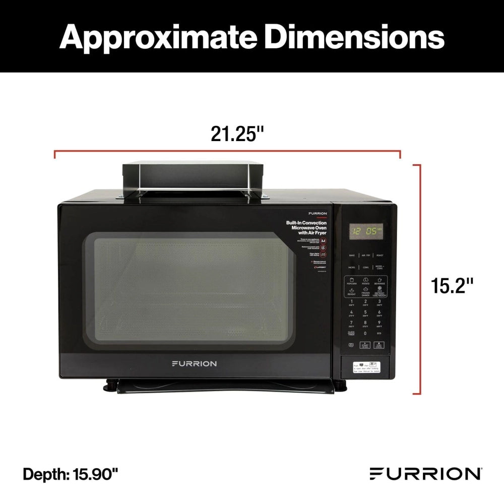 Furrion® - 1.1 cu. ft. Microwave Oven with Built-In Air Fryer - Black - 1,000W Power - #2023056309