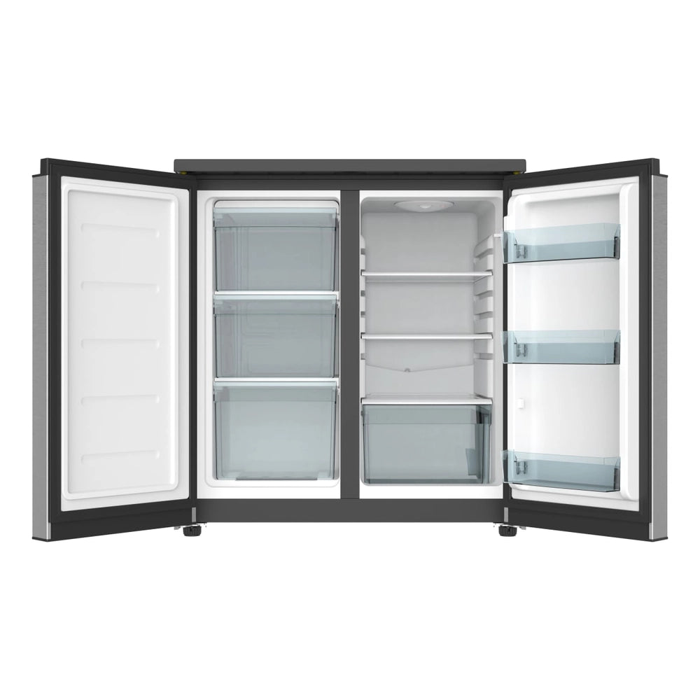 Furrion side-by-side RV refrigerator with freezer 5.6 cu. ft. 110V stainless FCR06ACGSA-SS