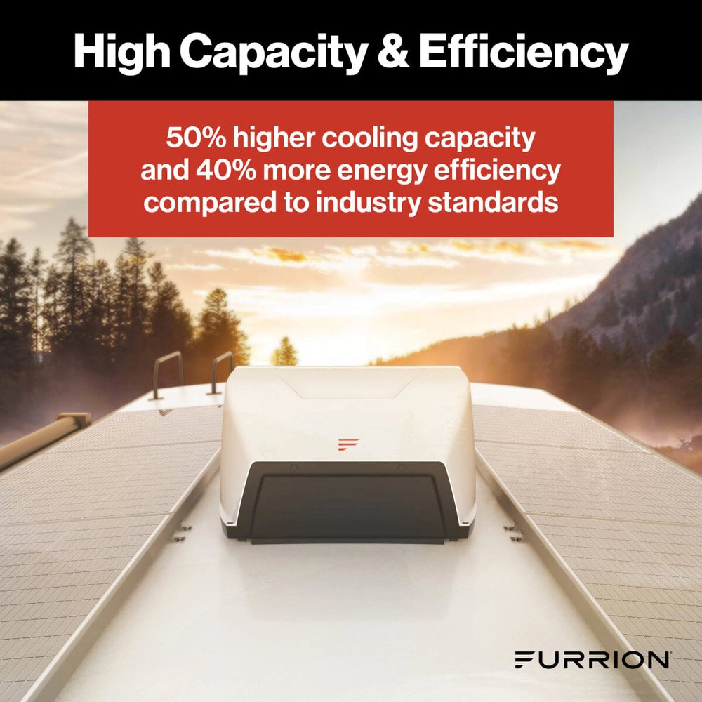 Furrion Chill Cube HE (High Efficiency) RV Roof Air Conditioner (R32) - 13.5K BTU, White #FACR13HESA2-PS-AM